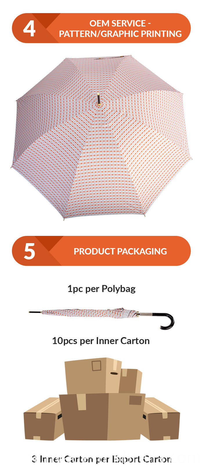 Parapluie droit automatique léger coupe-vent Windproof Lightweight Auto Open Straight Umbrella
